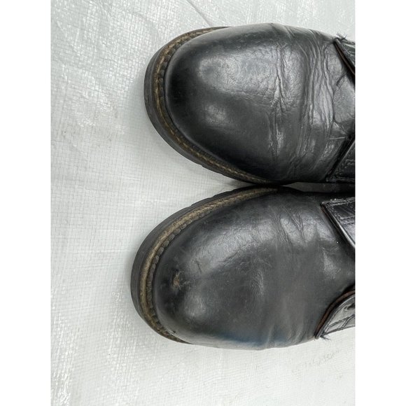 H.S. Trask Men\'s Gallatin Black Bison Leather Derby Shoes Size 8.5 main image 5